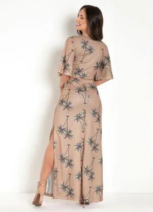 Moda Pop - Conjunto Verão Folhagem Nude - MODA POP