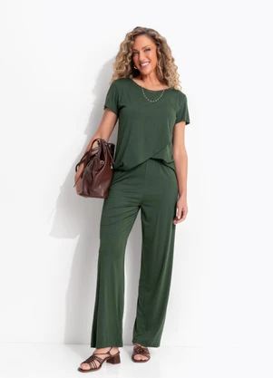 Quintess - Conjunto Verde em Malha de Viscose - QUINTESS
