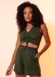 Conjunto Verde em Poliviscose