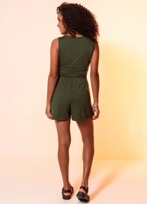 Moda Pop - Conjunto Verde em Poliviscose - MODA POP
