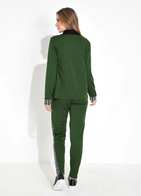 Moda Pop - Conjunto Verde Militar com Recortes 2