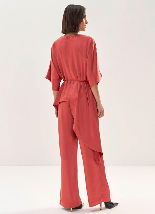 Carlota Costa - Coordenado Blusa e Calça Marrom 2