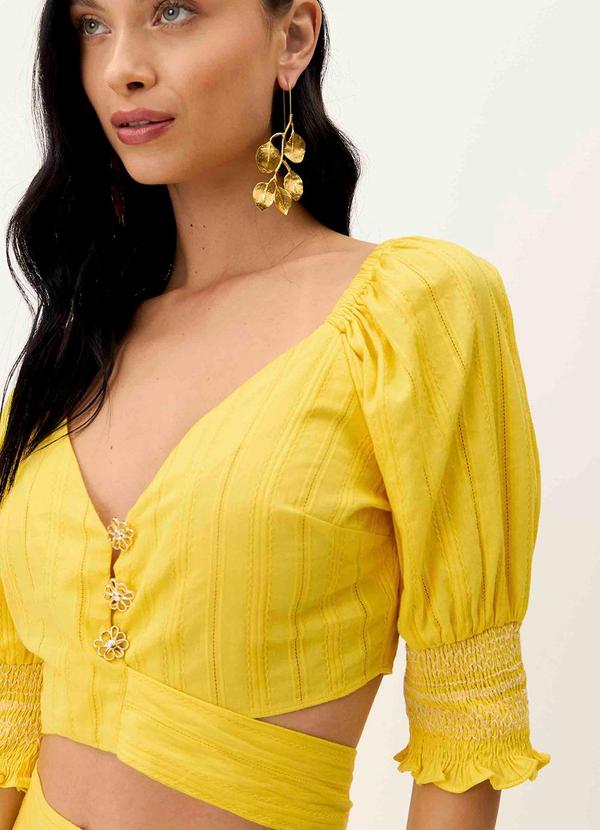Carlota Costa - Coordenado Blusa e Saia Amarelo 3