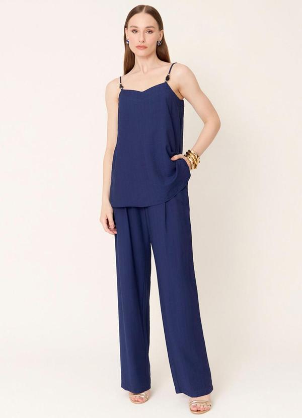 Carlota Costa - Coordenado Calça e Blusa Cinza 1