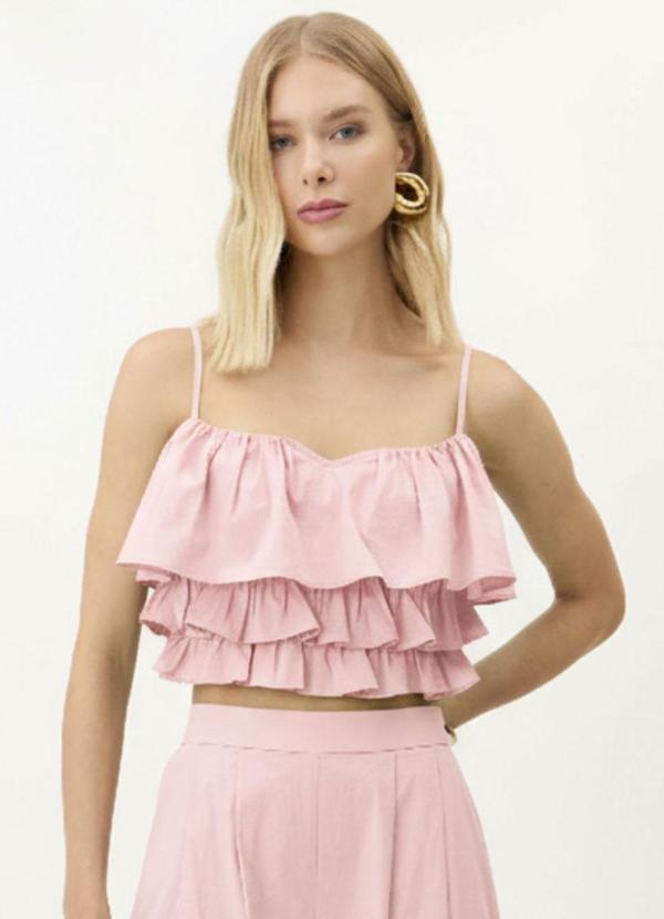 Carlota Costa - Coordenado Calça e Blusa Rosa 2