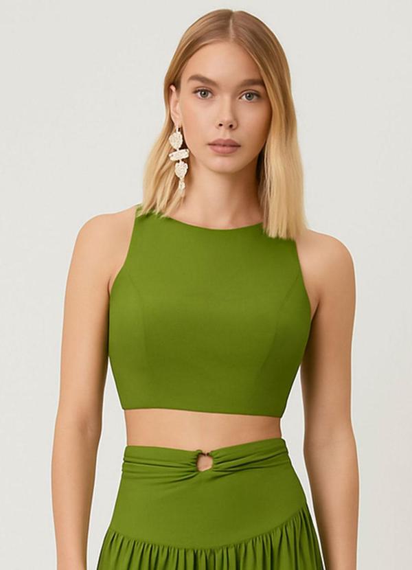 Carlota Costa - Coordenado Saia e Blusa Verde 2
