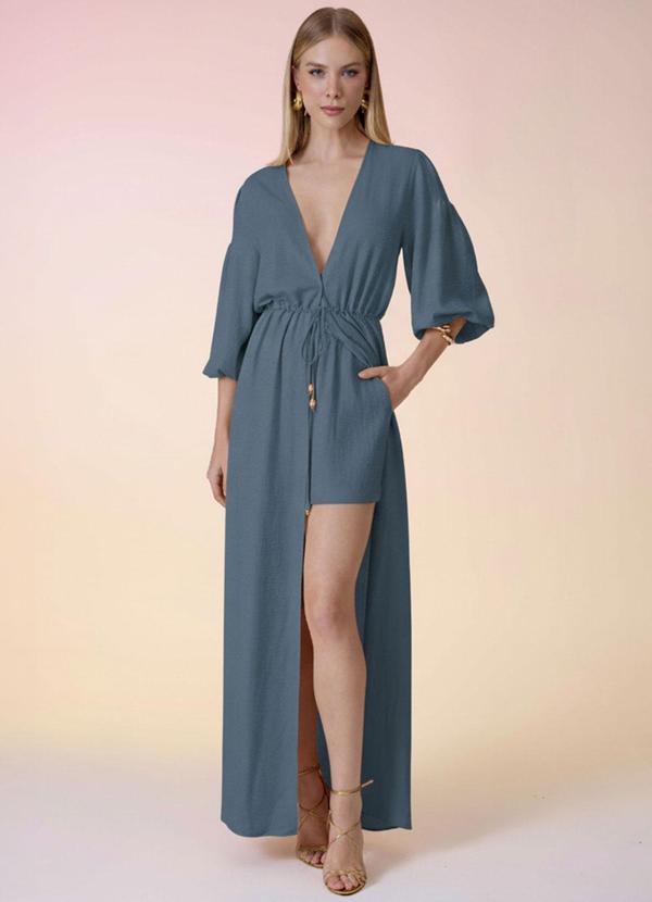 Carlota Costa - Coordenado Short e Blusa Azul