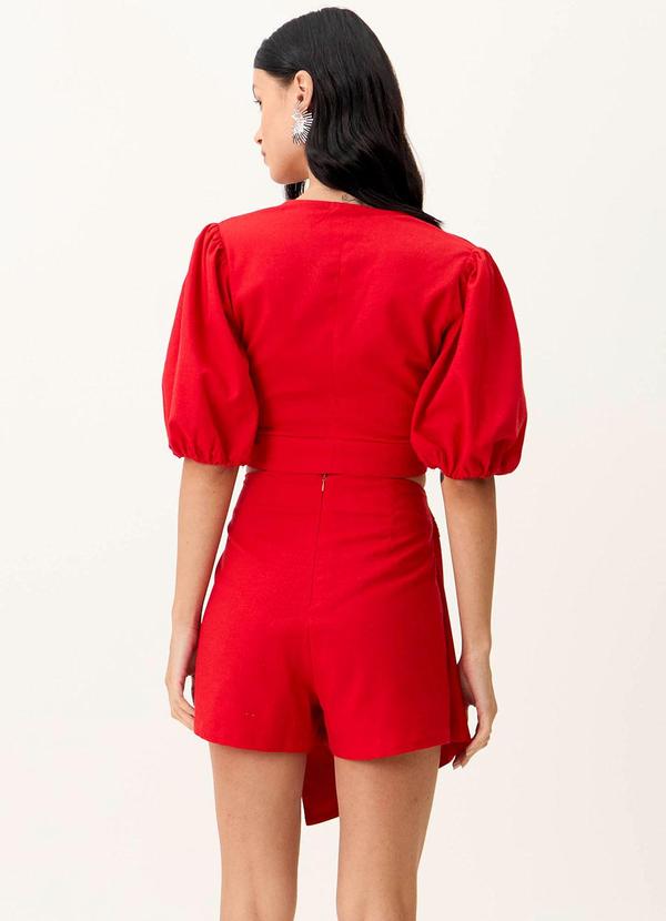 Carlota Costa - Coordenado Short e Blusa Vermelho 2