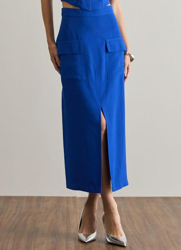 Carlota Costa - Coordenado Top e Saia Azul 4