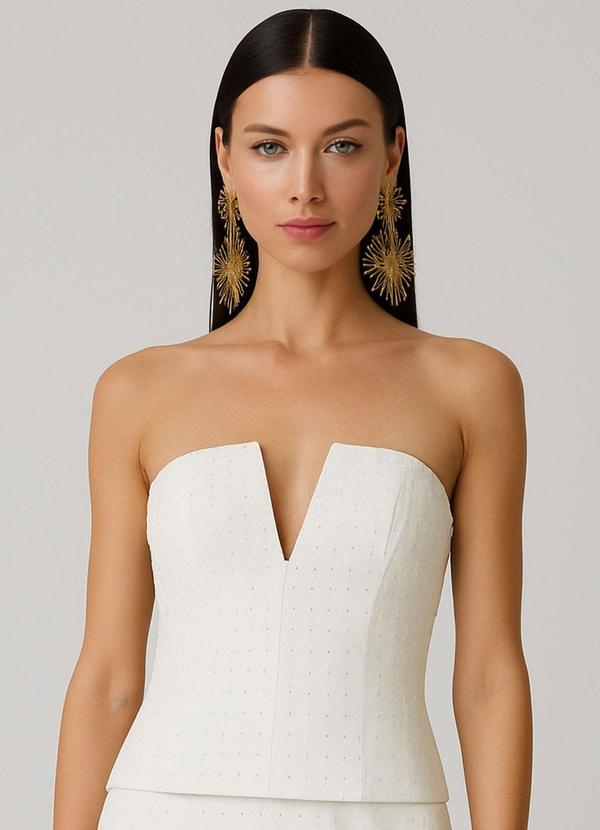 Carlota Costa - Coordenado Top e Saia Branco 2