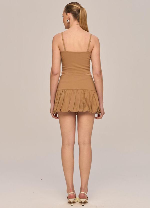 Carlota Costa - Coordenado Top e Saia Marrom 4