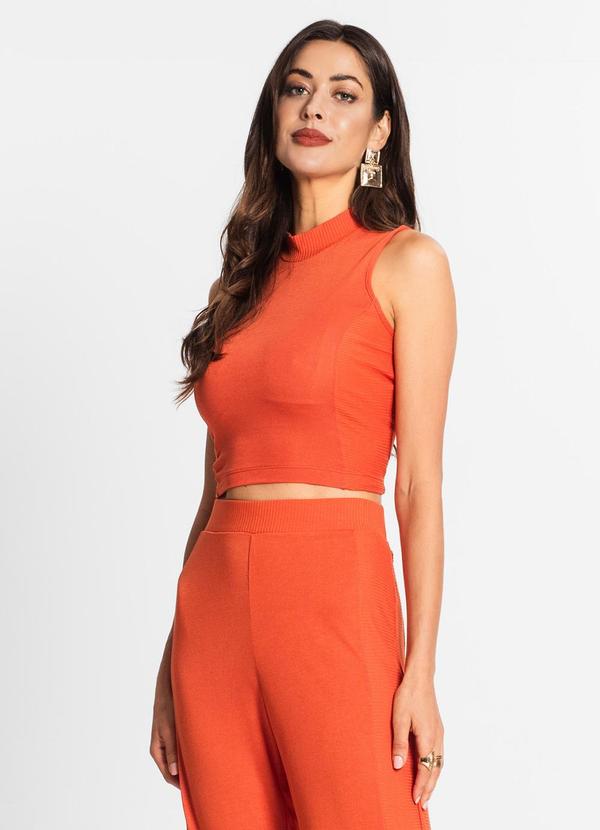 Endless - Trijunto Feminino Regata Cardigan e Calça Laranja 2