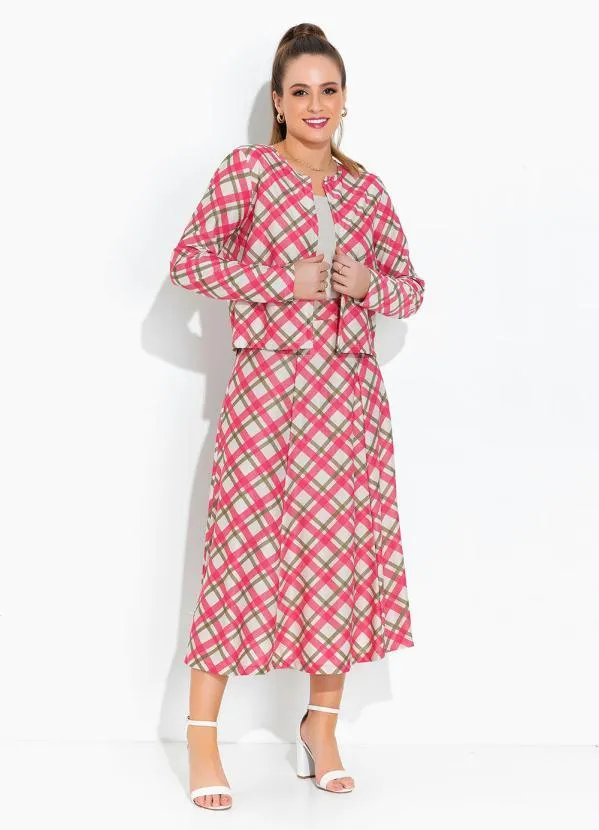 Rosalie - Twin Set Xadrez Rosa 3