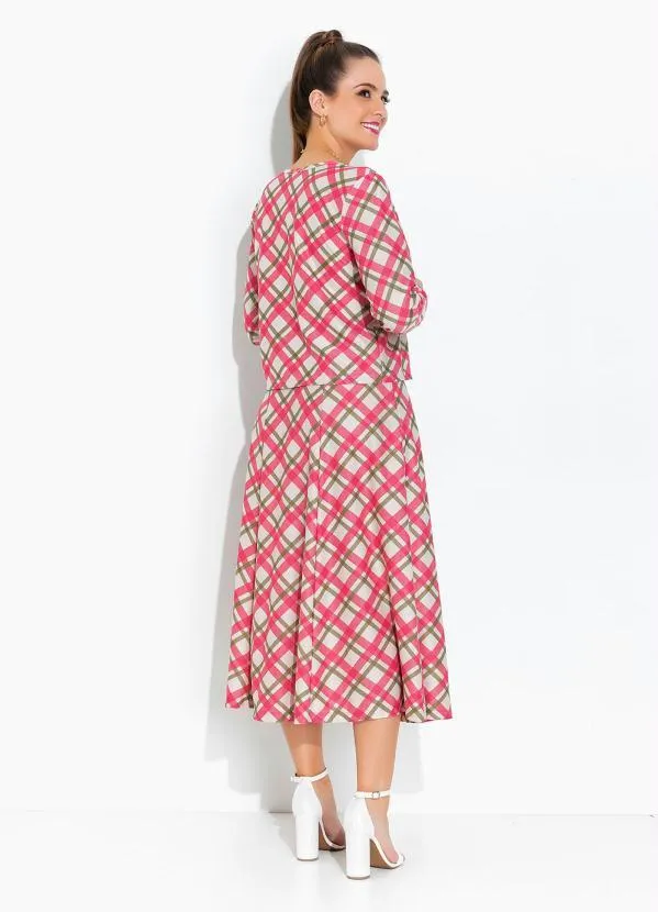 Rosalie - Twin Set Xadrez Rosa 4