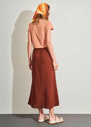 Sofie - Baby Tee em Meia Malha Bege - SOFIE