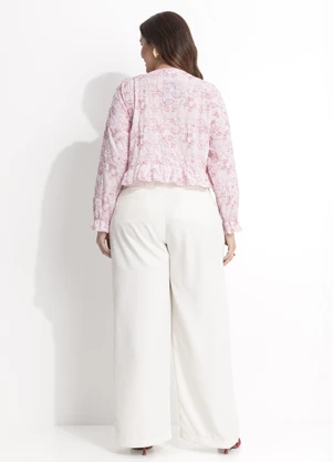 Quintess - Blusa Bordado Botanic em Crepe Plano - QUINTESS