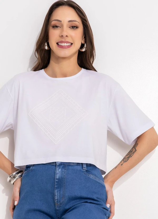 Bimini - Blusa Branco em Malha de Algodão 6
