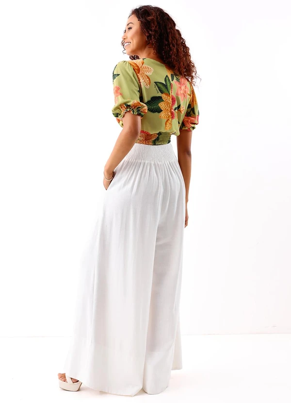Farm - Blusa Cropped Arara em Flor 4