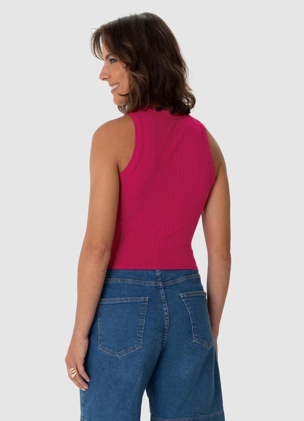 Malwee - Blusa Cropped Canelada Pink 3