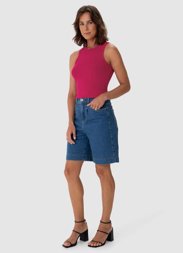 Malwee - Blusa Cropped Canelada Pink 5