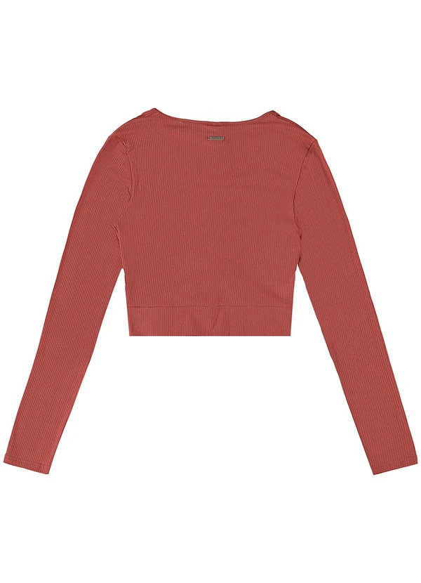 Enfim - Blusa Cropped com Torção Rosa 3