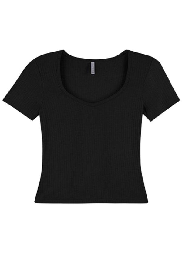Rezzato - Blusa Cropped Cute Summer Adulto Feminino Preto