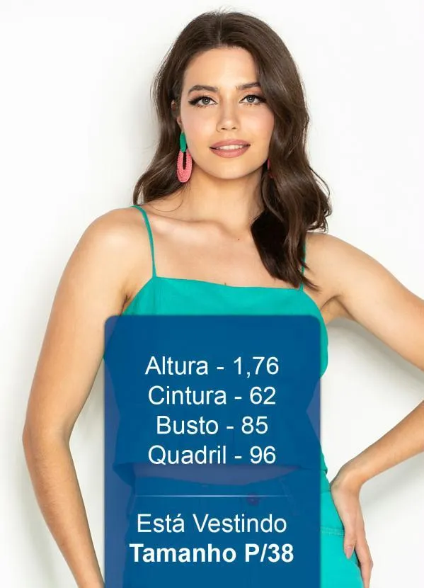 Maria Filó - Blusa Cropped de Linho Amarração Costas Verde 5