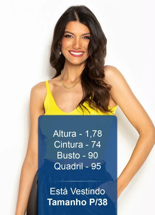 Hering - Blusa Cropped de Tricot Amarela 5