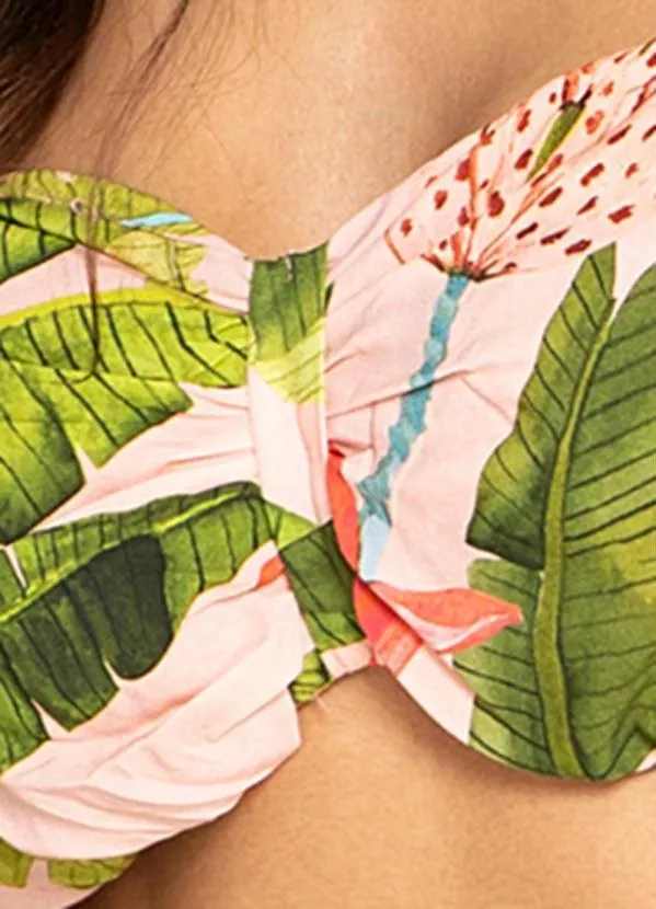 Farm - Blusa Cropped de Viscose Banana Verde 6