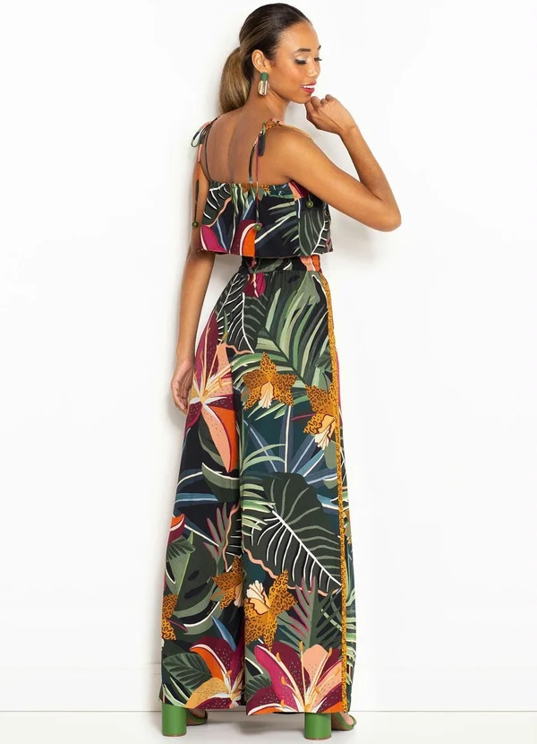 Farm - Blusa Cropped Dupla Face Floresta Viva Preto 4