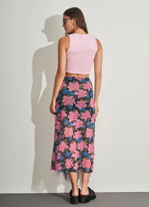 Sofie - Blusa Cropped em Algodão Rosa - SOFIE