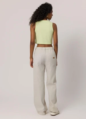 Sofie - Blusa Cropped em Algodão Verde - SOFIE