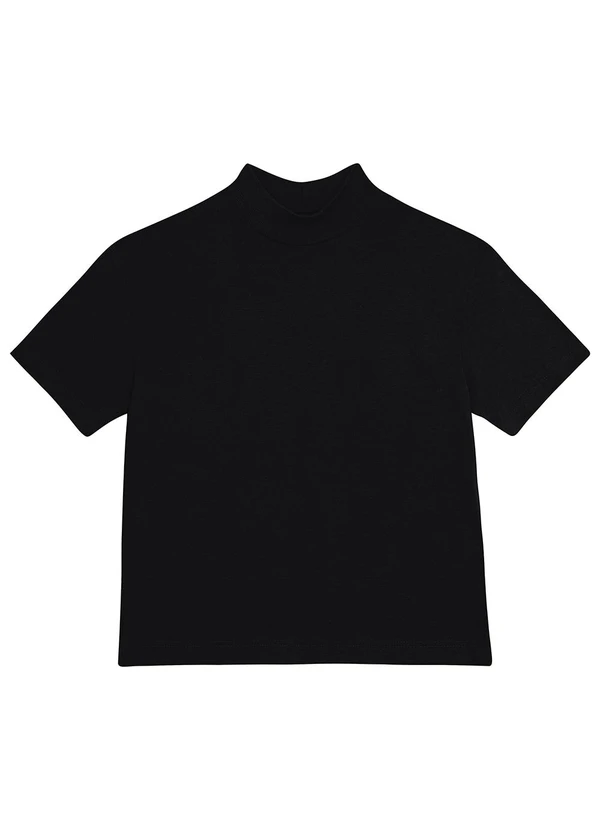 Malwee - Blusa Cropped em Malha Preto 4