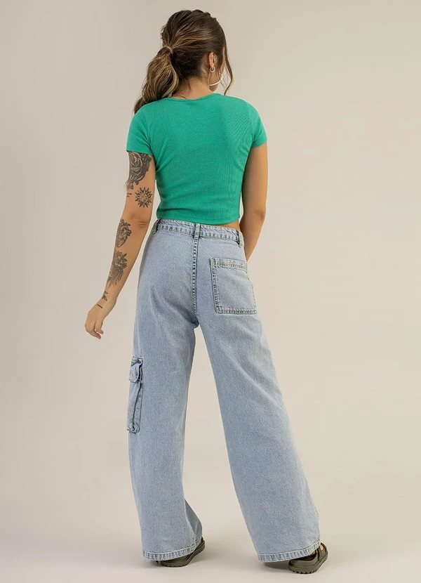 The Philippines - Blusa Cropped em Ribana Verde 4