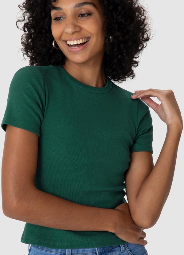 Malwee - Blusa Cropped em Ribana Verde 4