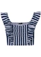Malwee - Blusa Cropped em Viscolinho Azul Marinho - variação: Azul Marinho