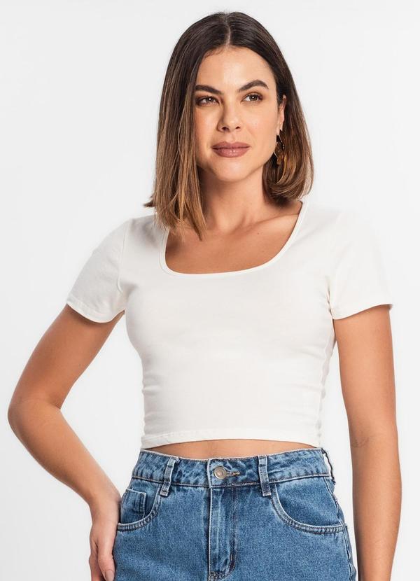 Rovitex - Blusa Cropped Feminina Bege 3