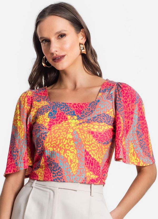 Endless - Blusa Cropped Feminina em Ribana Canelada Rosa