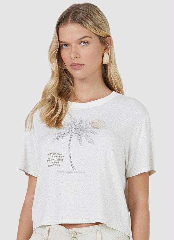 Malwee - Blusa Cropped Feminina Off White