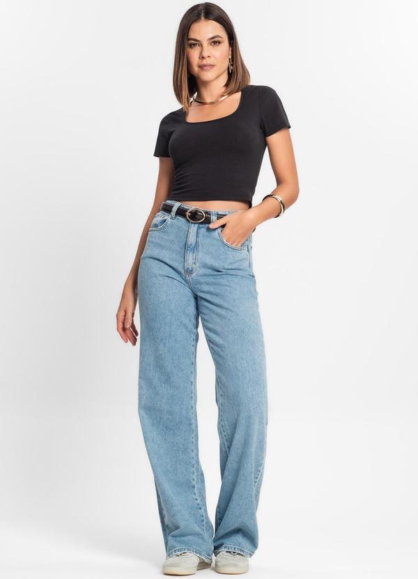 Rovitex - Blusa Cropped Feminina Preto 3