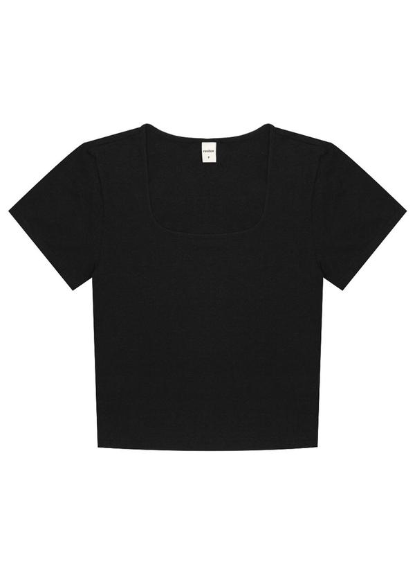 Rovitex - Blusa Cropped Feminina Preto 4