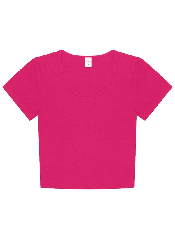 Rovitex - Blusa Cropped Feminina Rosa