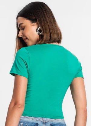 Rovitex - Blusa Cropped Feminina Verde - ROVITEX