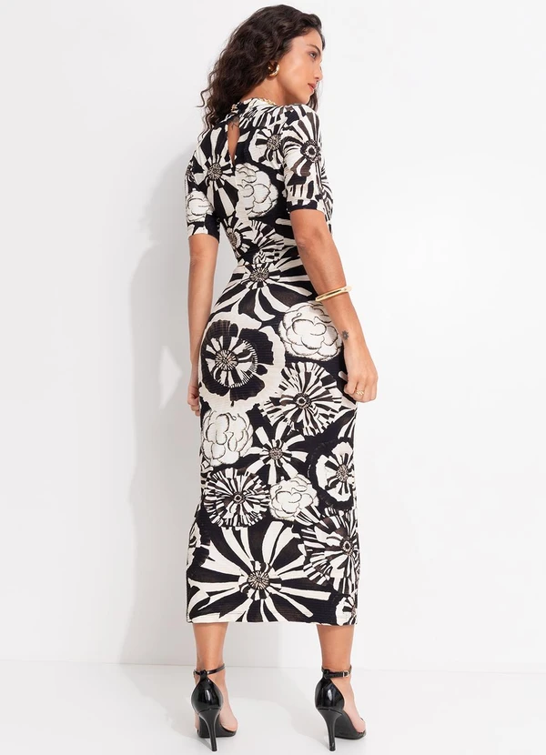 Farm - Blusa Cropped Flora Preto 4