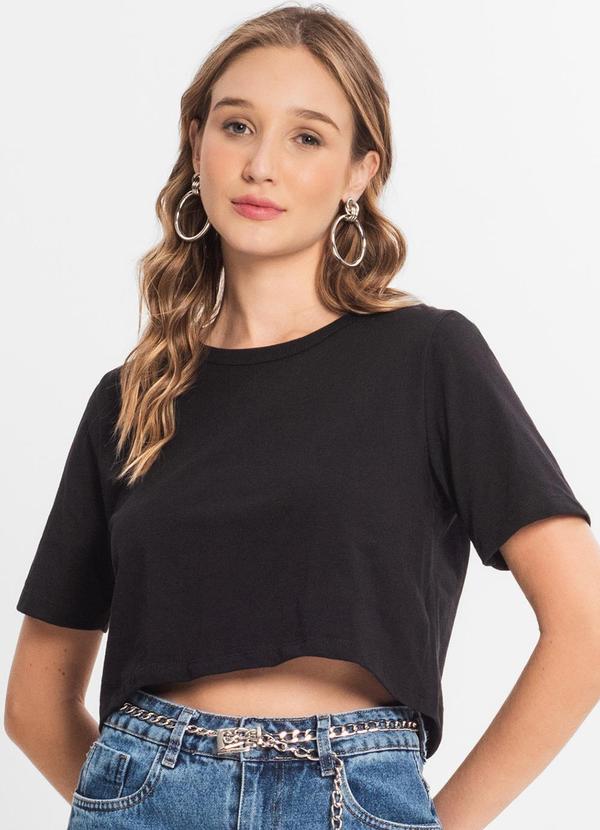 Select - Blusa Cropped Lisa Preto