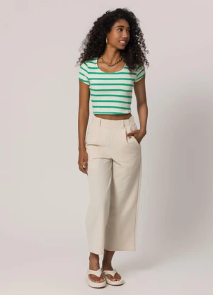 Sofie - Blusa Cropped Listrada Listrado - SOFIE
