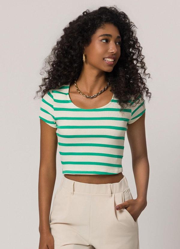 Sofie - Blusa Cropped Listrada Listrado