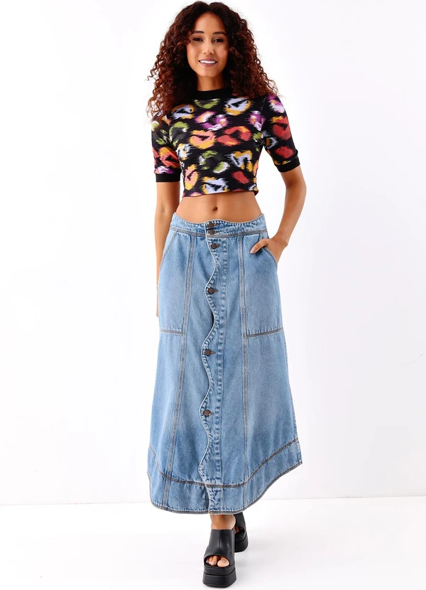 Farm - Blusa Cropped Onca de Cor 3