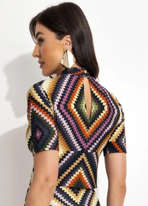 Farm - Blusa Cropped Pretti Preto - FARM