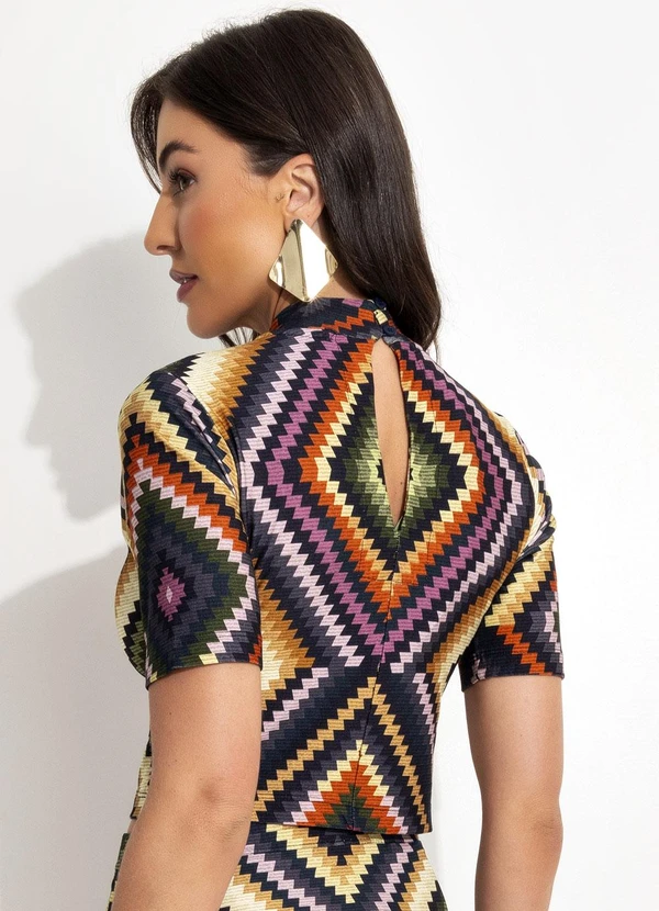 Farm - Blusa Cropped Pretti Preto 2